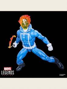 Hasbro 传奇系列可动人偶 - 恶灵骑士，强尼·布雷泽，带摩托车，6英寸比例可动人偶，孩之宝出品，超级英雄，粉丝惊喜礼物，粉丝和收藏家生日礼物，收藏玩具套装 - 彩色 - 查看 7