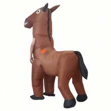 充气卡通动物、趣味骑乘玩具、角色扮演服装以及圣诞节和万圣节充气吉祥物套装 - 彩色 - 查看 4