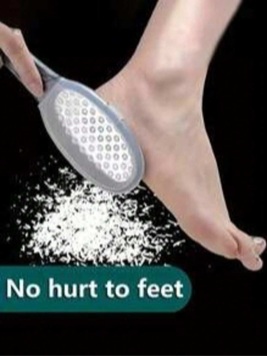 قرادة قدم من الفولاذ المقاوم للصدأ احترافية قطعة واحدة، تصميم مقاوم للرذاذ، مقبض إرجونومي، سطح كاشط خشن وناعم - مصنوعة من مواد بلاستيكية متينة، مناسبة لعناية القدم واليد في المنزل - هدية مثالية للتخرج وعيد الحب وأعياد أخرى - متعدد الألوان - مشاهدة 1