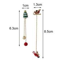 Christmas Elements Long Drop Earrings Set Cute Jewelry For Birthday Stage Party Show Dress - Đỏ - Xem 11