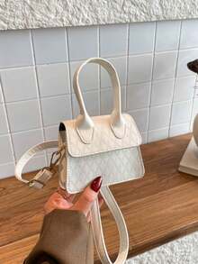 1pc Magnetic Closure Fashionable Diamond-Pattern Mini Handbag, Perfect For Storing Keys, Coins, And Other Small Items. Available In Multiple Colors, Suitable For Outings, Dates, And Everyday Use. It's Also An Ideal Holiday Gift For Friends. - Mini Tote Bag - View 11