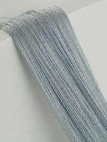 1 tấm rèm lụa bạc sáng bóng cao cấp 1*2m - Trang trí trần nhà tua rua lấp lánh cho đám cưới, thiết kế phân chia tuyến tính - Phông nền đám cưới trang nhã, rèm mềm mại, trang trí phòng và nhà cửa, dễ dàng lắp đặt. - Bạc - Xem 13