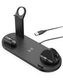 6-In-1 Wireless Charging Dock Station, Fast Charging Stand Compatible With IPhone 14/13/12/11/XR/Pro/8/7/6