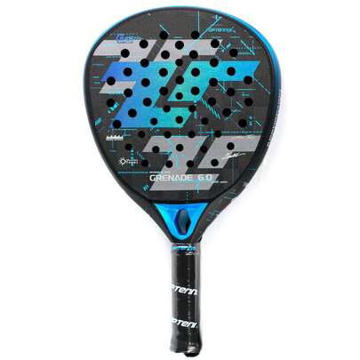  1pc Joeyplay 24K Carbon Fiber Flat Tennis Racket, High-Performance Diamond Head Padel Cage Tennis Racket, Ultra-Light Full Carbon Fiber Flat Tennis Racket, High-Grip 3D Textured Reflective Surface, EVA Foam Core Super Elasticity, Anti-Slip Ergonomic Handle, High Shock Absorption Design, Powerful Performance, Fashionable Sports Racket, Red/Blue/Orange