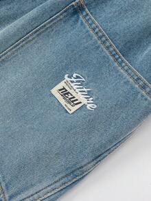 Balabala 男童弯腿牛仔裤，休闲牛仔裤，2026 春季款 - 牛仔淺藍 - 查看 5