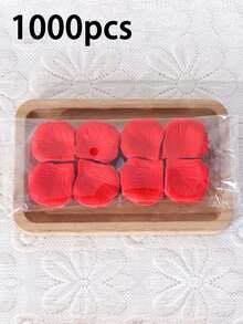 1000pcs Bedroom Rose Petals - Artificial Rose Petals, Suitable For Proposal, Valentine's Day, Anniversary, Wedding And Other Romantic Party Decorations - Multicolor - View 9