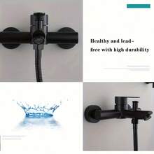 Bathtub Faucet Stainless Steel Shower Faucets Into The Wall Bathroom Dual Water Mixed Valve Hidden Hot And Cold Tap