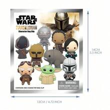 StarWars Móc khóa túi bí ẩn Star Wars chính hãng (1 chiếc) - Mô hình xốp 3D, hộp bí ẩn, móc khóa túi, móc kéo khóa, phụ kiện ba lô, đồ chơi sưu tầm, quà tặng - Grogu Mandalorian Kuiil Blurrg Armorer Cara Dune IG-11 Greef Karga - Nhiều màu - Xem 2