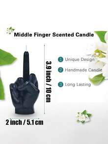 1pc Finger Shaped Candle, Candle, Funny Candle, Prank Candle, Creative Candle - Multicolor - View 10