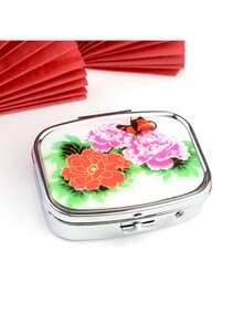 可爱小鸟造型药盒 - 多隔层收纳设计，可存放耳环、项链和药丸 - 生日、圣诞节、周年纪念日、派对的理想礼物，亦可作为珠宝盒或首饰盒使用 - 彩色 - 查看 8