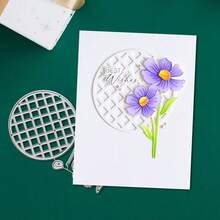 创意花卉金属切割模具，DIY剪贴簿相册和压花模板，贺卡制作工具，卡片纸切割工艺品，礼品卡制作模板模切。