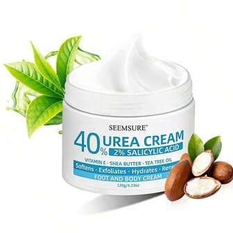 seemsure 尿素足霜，富含水杨酸保湿霜，适用于手脚干裂，滋润和滋养干燥肌肤，专为男女手脚护理而设计，含有荷荷巴油、鳄梨油和芦荟。