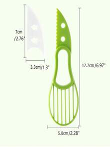 1 pieza Pelador, Deshuesador y Cortador de Aguacate 3 en 1, Separador de Frutas, Herramienta de Cocina de Plástico para Verduras, Accesorio para el Hogar - Multicolor - Ver 8