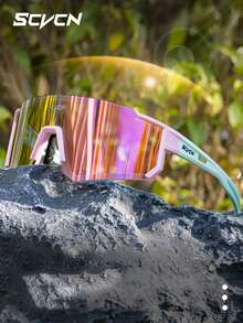 SCVCN New Photochromic Cycling Glasses, Day & Night Riding Glasses, Unisex, Mountain Bike Glasses, Road Bike Glasses, Outdoor Sports Glasses, Travel & Camping Accessories - 彩色 - 查看 2