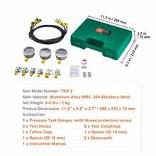 Hydraulic Pressure Kit 3 Gauges 6 Couplings 3 Hoses - 1 - View 7