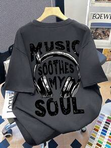 Áo thun ngắn tay cổ tròn cho bé gái, kiểu dáng thoải mái, thích hợp mặc mùa hè, có thể dùng đi học/chơi thể thao/hoạt động ngoài trời, áo mùa hè đa năng. - Màu xám đen - Xem 3