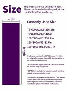 1件深紫色薄纱婚礼拱门 - 浪漫大型薄纱装饰，适用于仪式、招待会和派对装饰，是婚礼季派对装饰的完美之选 - 深紫色 - 查看 4