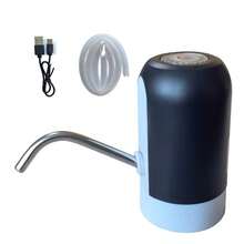 Bomba de Água Elétrica Recarregável via Tipo-C, Dispensador de Água Rápido para Uso Doméstico e Externo, Design Anti-Vazamento