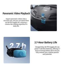 DJI FPV Goggles N3 | Compatible With DJI Neo/Avata 2 | Ultra-Low Latency High-Definition Image Transmission | Comfortable Wearing Design | Immersive FPV Flight Goggles | 100° Ultra-Wide Angle | 120Hz High Refresh Rate | Cinema-Level Viewing Experience | Lightweight Body With Breathable Foam | Supports Wearing Prescription Glasses | Comfortable For Long-Time Flight | Indoor & Outdoor Flying Companion | Enjoy The Freedom Of A Bird's-Eye View - Black - View 8