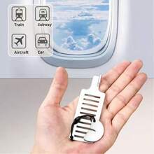 便携式旅行门锁 - 升级版旅行酒店门锁公寓安全装置门挡，小巧便携，适用于所有尺寸的门栓 - 銀色 - 查看 11