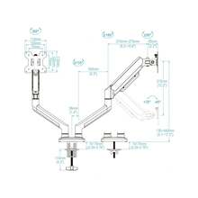 Suportes para monitores - Branco - Ver 7