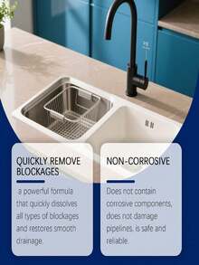 Drain Cleaner Powder, Dissolves Food Grease And Hair Blockages, Removes Stains And Leaves A Fresh Finish. Suitable For Various Scenarios And Cleaning Pipes Of Different Materials. Makes A Great Gift For Family And Friends, Especially For Holidays And Valentine's Day. (New And Old Versions Will Be Sent Randomly.) - Powdery - View 4