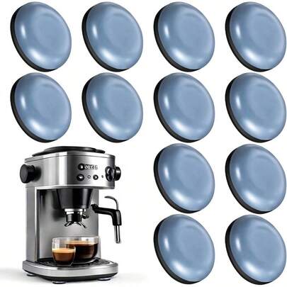 12 PCS Appliance Sliders Kitchen, Self - Adhesive Small Appliance Sliders Countertop Kitchen Space Saving Gadgets Furniture, Coffee Makers, Mixers, Fryers, Blender Blue