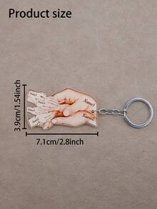 LICVIC Llavero con diseño de mano personalizado con nombres, Llavero personalizado con nombre de familia, Llavero personalizado con nombre de grupo, Llavero personalizado, Regalo personalizable para seres queridos - Estilo A - Ver 2