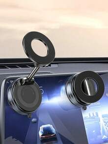 Strong Magnetic Car Phone Holder Foldable Design 360 ° Adjustable Vacuum Mount For Car/Desk/Bathroom/Universal Use Compatible With IPhone, Android Phone, Gift For Birthday, Family, Friends Gifts Birthday Driving Car Accessories Strong Load-Bearing