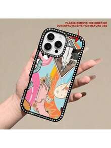 Cette coque de téléphone à double face, ornée de diamants, est compatible avec les modèles 17/17 Air/17 Pro/17 Pro Max/16/16 Plus/16 Pro/16 Pro Max, 15/15 Plus/15 Pro/15 Pro Max, et 13/12/11/8/7/XR/XS/XS Max. - Rose bonbon - Voir 3
