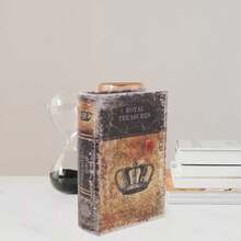 swfAlipis Caja De Libros Falsos Decorativa Vintage Para Almacenamiento Y Organizacion En Escritorios Estantes Y Oficinas 7.48X5.11X1.96 Pulgadasedf - Marrn - Ver 7