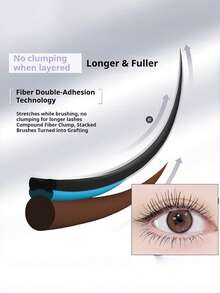 NOVO 防水防汗睫毛膏 - 自然纤长卷翘，速干持久，打造根根分明的睫毛。适合新手、学生、日常妆容、送礼、节日、派对、毕业典礼等场合，简约风格。 - 01#自然黑 - 查看 7