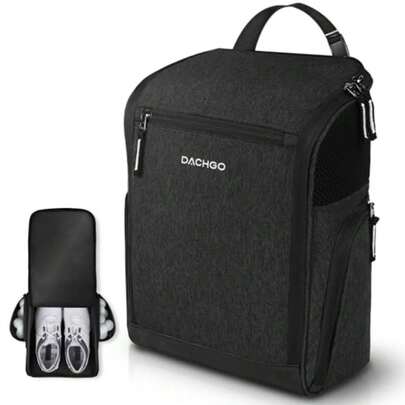 Golf Shoe Bag Men Women Padded Golf Shoe Carry Bags With Clasped Strap Handle Side Ventilation 3 Pockets For Golf Tees Balls Accessories Perfect For Sport Golf Baseball Soccer