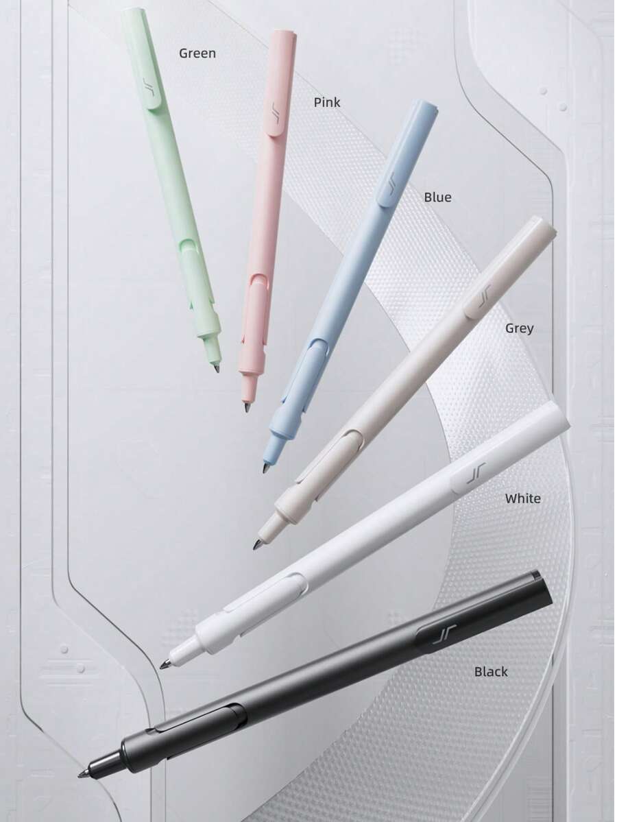 3/6/12pcs Quick-Drying Waterproof Smudge-Proof 0.5mm Black Water-Based Pens, Quiet Signature Pens Essential For Office, School, Back To School - Sets - View 1