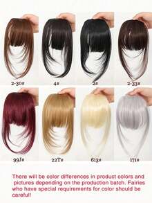 1pc Clip-On Bangs, Natural Invisible Seamless Air Bangs, Suitable For Students And Daily Wear, Random Color (Color May Vary Slightly From Image), Hair Accessory, Valentine's Day Hair Accessory Gift - Multicolor - View 4