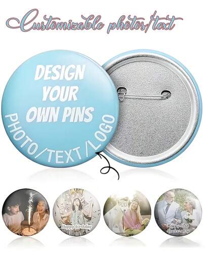 Badges personnalisés, créez vos propres badges personnalisés, épingles personnalisées, boutons personnalisés, broches personnalisées, accessoires de sac à dos personnalisés, accessoires de sac personnalisés, broches à badges, épingles personnalisées, cadeaux de mariage, cadeaux d'anniversaire, cadeaux pour lui/elle, fournitures scolaires