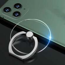 闪亮心形手机指环支架 - 可爱闪亮手机指环支架，适用于所有智能手机，360°旋转支架，便携式手机配件 - 彩色 - 查看 50