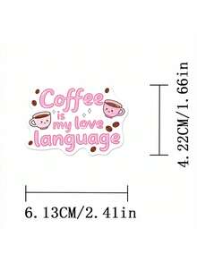 SCXXBSW 50pcs Funny Coffee Creative Cartoon PVC Stickers Suitable For Handbooks, Phone Cases, Laptops, Computers, Luggage, Refrigerator Decoration - Multicolor - View 4