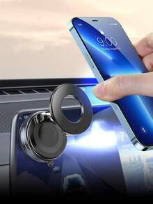 Strong Magnetic Car Phone Holder Foldable Design 360 ° Adjustable Vacuum Mount For Car/Desk/Bathroom/Universal Use Compatible With IPhone, Android Phone, Gift For Birthday, Family, Friends Gifts Birthday Driving Car Accessories Strong Load-Bearing