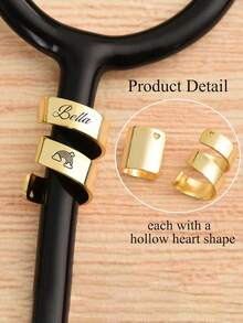 Personalized Stethoscope Name Tag, Customizable Stethoscope Label Accessory, Suitable As A Gift For Nurses, Medical Assistants, Doctors On Nurses' Day, Also Suitable For Veterinarians