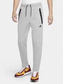 Nike Unisex Tech-Inspired Fleece Zip Hoodie & Jogger Outerwear For Men & Women Pants - Grey Sweatpants1 - 查看 4