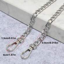 Cadena metálica de repuesto para correa de hombro/bolso, accesorio esencial para viajes - Multicolor - Ver 3