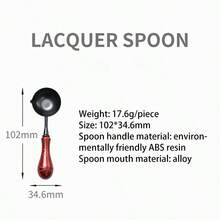 1pc Wax Melting Spoon With Plastic Handle, Non-Stick Wax Sealing Spoon, Easy To Clean Stamp Accessory, Craft Supplies - Multicolor - View 8