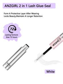 5/3/2/1件装睫毛粘合剂和封层剂，卸除剂，适用于DIY睫毛嫁接，强力睫毛胶水，二合一睫毛粘合剂和封层剂，适用于DIY睫毛嫁接，DIY睫毛工具，柔软持久的簇状睫毛胶水，全天佩戴，二合一睫毛粘合剂和封层剂，适用于DIY睫毛嫁接，睫毛胶水，睫毛胶水 - 銀色 - 查看 8