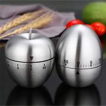 Cooking Tools Kitchen Timer Stainless Steel Egg 60 Minutes Mechanical Alarm Time Clock Counting Cute Kitchen Egg Timer - Multicolor - View 2