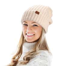 JOYCA & CO. Slouchy Beanie For Women And Men, Warm Breathable Knitted Winter Hat, Stylish Cuffed Or Fisherman Ribbed Cap,65/8-8,Blue - 藍色 - 查看 5