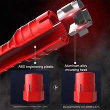 1pc Multi-Functional 5-In-1 Sink Wrench, Non-Slip Handle, Wear-Resistant Plastic, Suitable For Household Plumbing Tools, Used For Faucet, Basin And Valve Repair And Installation