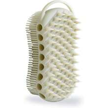 Double-Sided Exfoliating Silicone Bodcrubber, 2-In-1 Bath Scrubber, Shampoo Brush, Silicone Loofah For All Skin Types, Shower Bodcrubber, Easy To Clean, Lather Well (Gray),38470941 - 寶藍色 - 查看 1