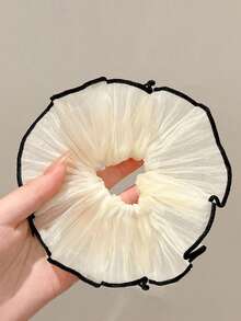 1 Stück Scrunchie Haargummis für Frauen, schicke Dutt-Wicklung Haargummis, gerüschter Haargummi für den Pferdeschwanz, vielseitiges und modisches Accessoire, Haaraccessoires für Frauen, Haarstyling-Tools, Beauty-Accessoires, Accessoires für lockiges Haar, Haaraccessoires für Frauen, Herbst, Reisen, Haarstyling-Tools, Accessoires für Frauen, Haarsachen, lockiges Haar, Scrunchie - Verschiedenfarbig - Übersicht 11