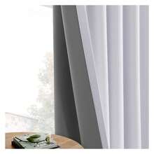 Blackout Curtains 120 Inch Extra Long Linen Thermal Insulated Drapes For Bedroom - 2 Panels Darkening Pleated Modern Window Treatments - 如圖655 - 查看 3